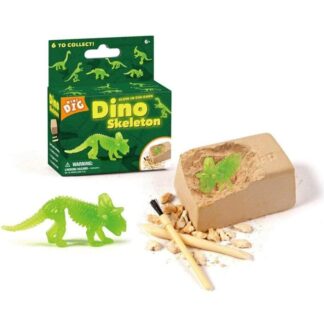 Fluoresoiva dinosauruksen luuranko lelu