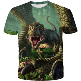 Tyylikäs dinosaurus t-paita